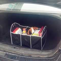 Auto Accessories Car Organizer Black Trunk Collapsible Toys Food Storage Truck Cargo Container Bags Box Car Stowing Styling