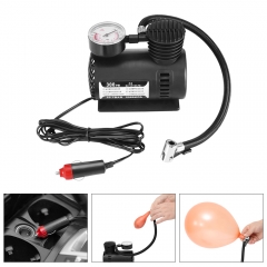 DC12V 300PSI Car Tire Inflator Auto Air Compressor Tire Pump with Pressure Gauge for Car Bicycle Ball Rubber Dinghy