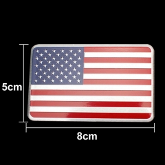 3D US American Flag Car Metal Sticker Decal Badge Emblem Adhesive Aluminium New