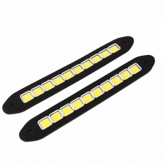 2pcs 20W LED 12V Daytime Running Light DRL COB Strip Lamp Fog Car Waterproof