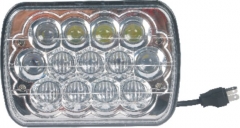 5 Inch Square LED Headlight for Trucks 39W 6000K 3W High Power LED 13Leds 2500LM 12V IP65 High Low Beam
