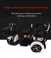 Electric Tricycle 3 Wheel Electric Leisure Scooter Battery tricycle Electric Motorcycle MODEL 1.0 25km/h ABS electronic brakes