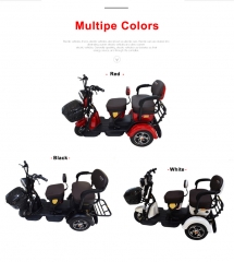 Electric Tricycle 3 Wheel Electric Leisure Scooter Battery tricycle Electric Motorcycle MODEL 1.0 25km/h ABS electronic brakes