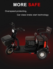 Electric Tricycle 3 Wheel Electric Leisure Scooter Battery Tricycle MODEL 6.0 25km/h ABS electronic brakes