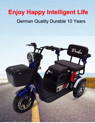 Electric Tricycle 3 Wheel Electric Leisure Scooter Battery Tricycle MODEL 3.0 25km/h ABS electronic brakes