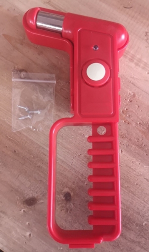Bus Safety Hammer with Alarm Emergency Escape Tool Class Carbon Steel  Window Punch Breaker with Long