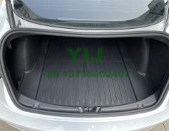 TPE Trunk Mat Vertical Stripe for Tesla Model 3 2021-2022 Tesla Accessories YIJ EV Parts YMISUBI
