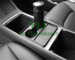 Cup Holder Card Slot TPE Black for Tesla Model 3 Model Y 2021-2022 Tesla Accessories YIJ EV Parts YMISUBI