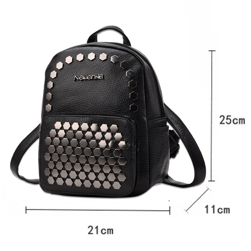 Fashion Women Bag School Lady Backpack PU Leather Bags Student Shoulder Bag Casual Female Backpacks Softback Bags Sac