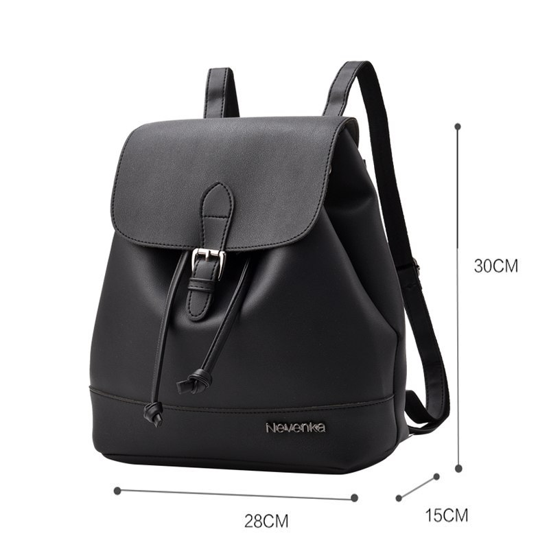 Women Fashion Backpack Brand Design Backpacks PU Leather Shoulder Bag Satchel School Bags Soft Sac 2019 New