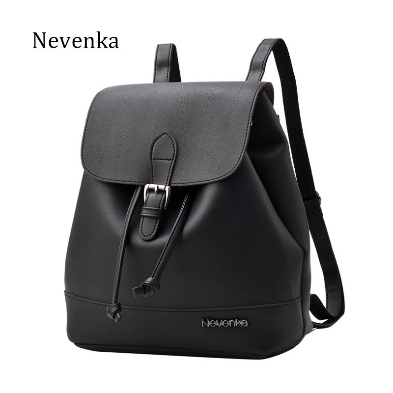 Women Fashion Backpack Brand Design Backpacks PU Leather Shoulder Bag Satchel School Bags Soft Sac 2019 New