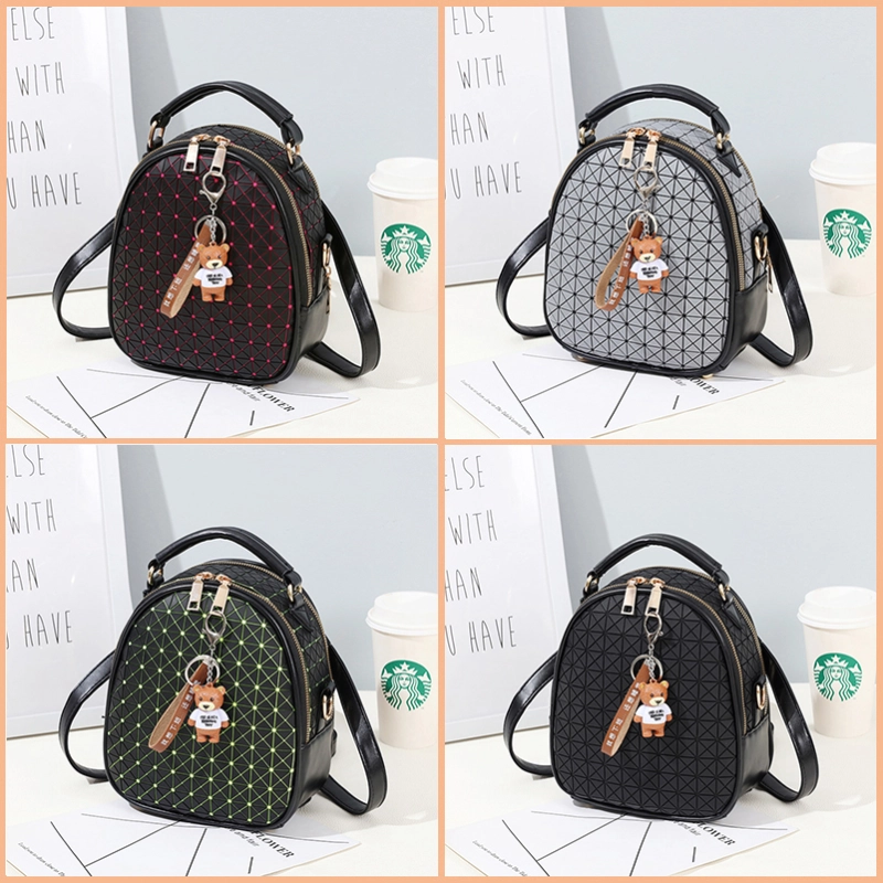 Mini Backpack Women Geometric Backpack Female Cute Backpacks for Girls Kawaii Backpacks Small Plaid Bag for Women 2018