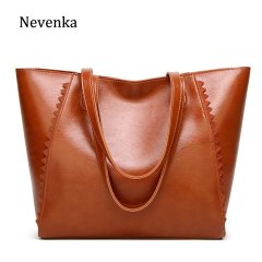 Nevenka Leather Handbags Women Casual Totes Brown Handbag Female Large Shopping Bags Luxury Handbags Women Bags Designer Big Bag