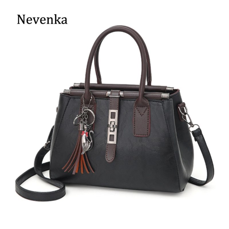 Nevenka Leather Handbags Women Plaid Shoulder Bag Female Crossbody Bag Girls Luxury Handbag Ladies Purses and Handbags for Women