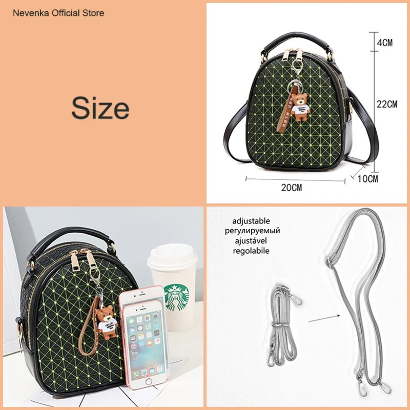 Mini Backpack Women Geometric Backpack Female Cute Backpacks for Girls Kawaii Backpacks Small Plaid Bag for Women 2018