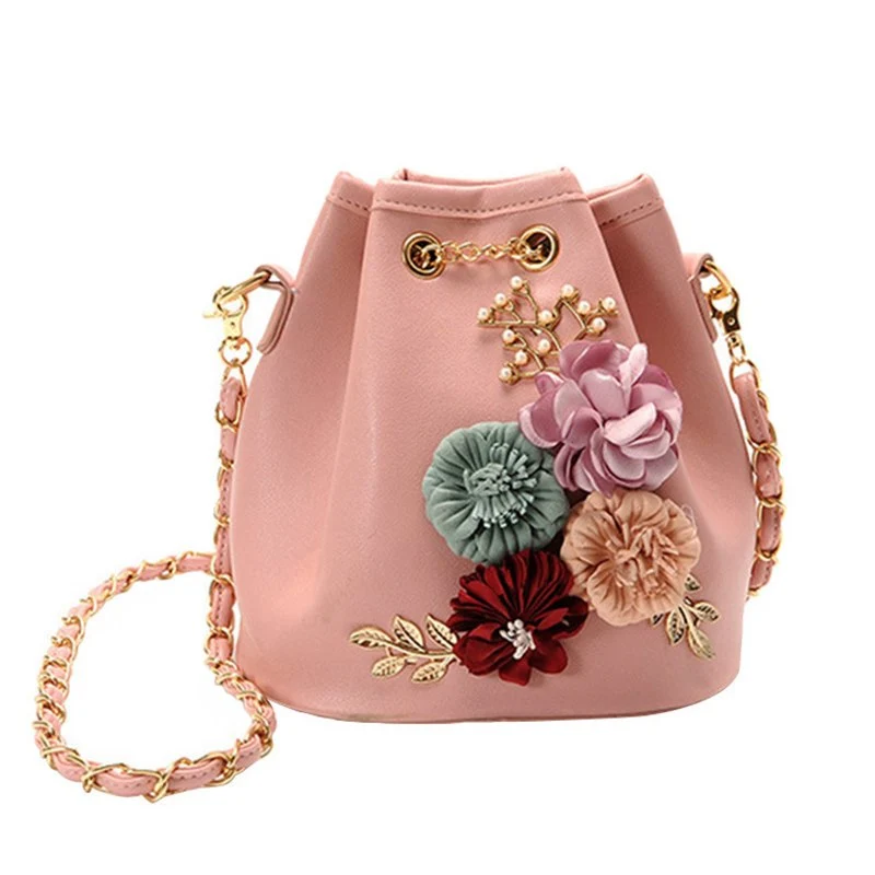 Nevenka Shoulder Bag 2018 New Fashion Flower Bucket Women Messenger Bag Women's Handbags Designer Beach Bag Female Sac A Main