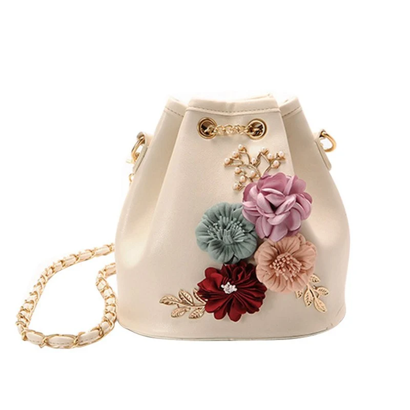 Nevenka Shoulder Bag 2018 New Fashion Flower Bucket Women Messenger Bag Women's Handbags Designer Beach Bag Female Sac A Main