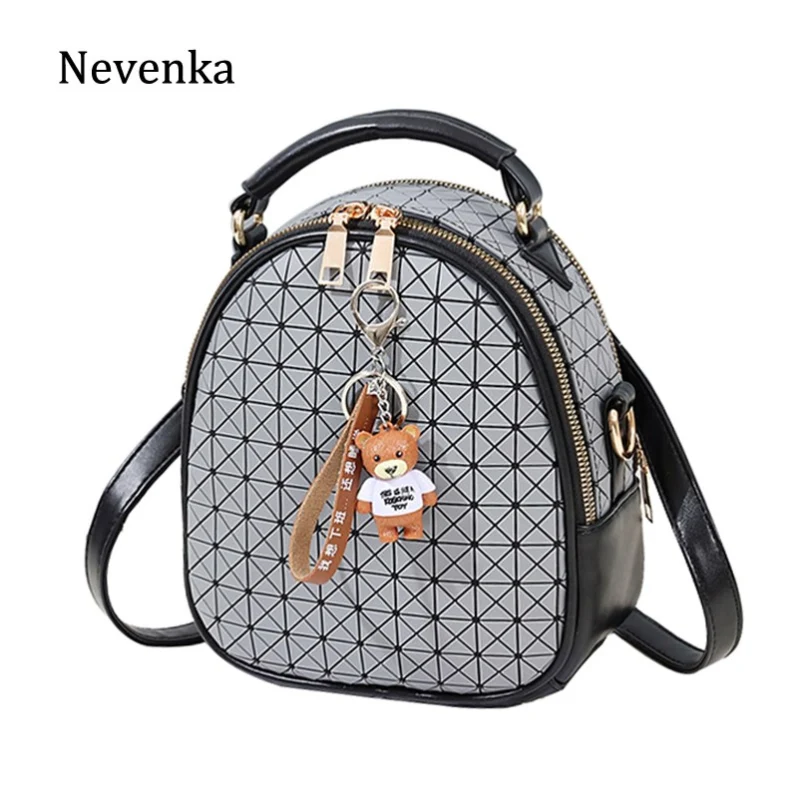 Mini Backpack Women Geometric Backpack Female Cute Backpacks for Girls Kawaii Backpacks Small Plaid Bag for Women 2018