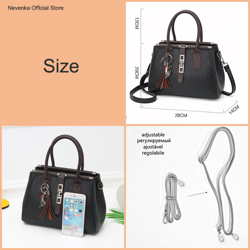 Nevenka Leather Handbags Women Plaid Shoulder Bag Female Crossbody Bag Girls Luxury Handbag Ladies Purses and Handbags for Women