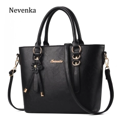 Nevenka Large Leather Handbag Women Luxury Shoulder Bags Female Casual Totes Ladies Shopping Bag Girls Travel Bag for Women 2018