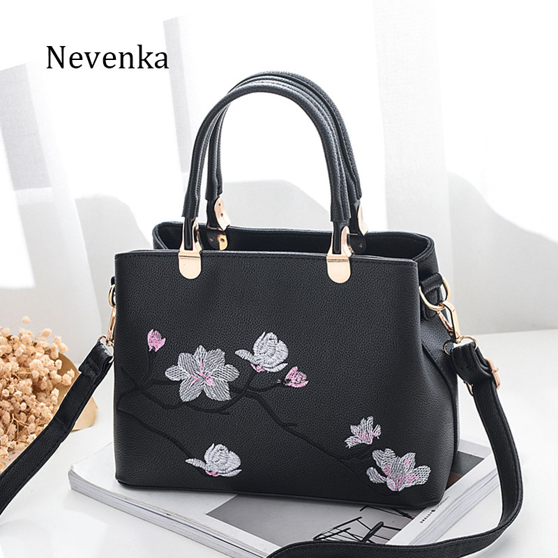 Women Bag Zipper Handbag Flower Quality Bags National Style Tote Ladies Evening Bag Female Colorful Messenger Bags Sac