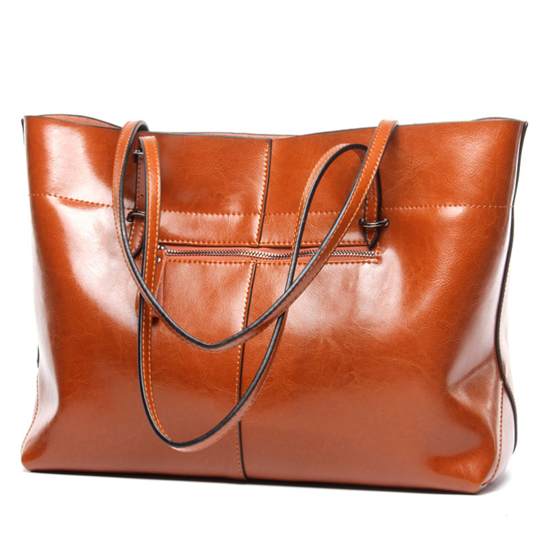 Genuine Leather Handbag Women Casual Tote Bag Female Large Capacity Shoulder Bags Luxury Handbags Women Bags Designer