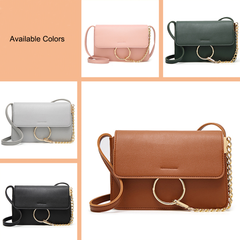 Mini Flap Bag for Women 2019 Leather Shoulder Bag Female Crossbody Bags with Chain Girls Purses and Handbags Pink Bag