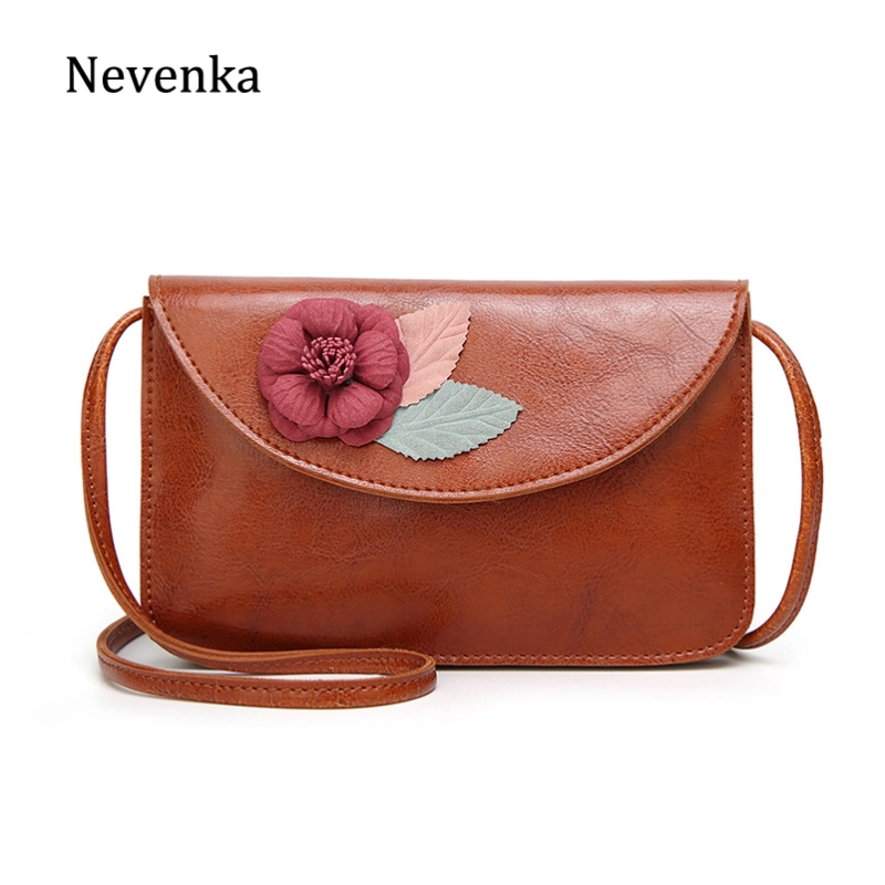 Leather Shoulder Bag Female Mini Flap Bags Floral Crossbody Bags for Women 2019 Flower Messenger Bag Small Pink Bag 2018