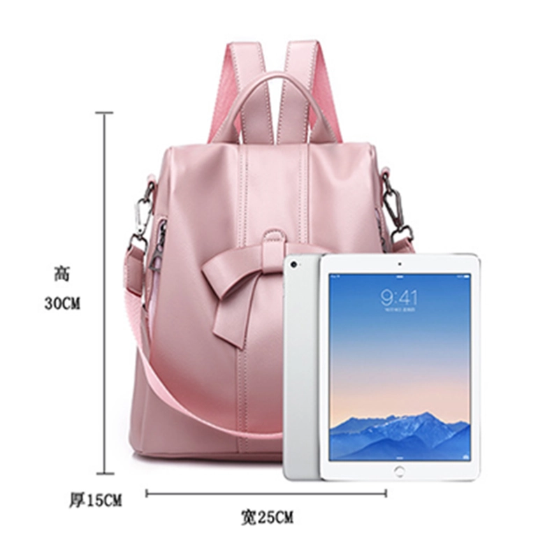 New fashionable bags of 2019, shoulder bags, ladies'sweetie PU backpacks, bow-knot bags