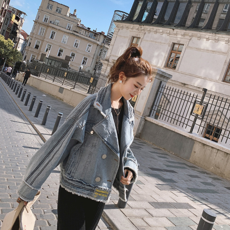 Nevenka Denim Jacket for Women Loose Casual Fashion Student Jacket