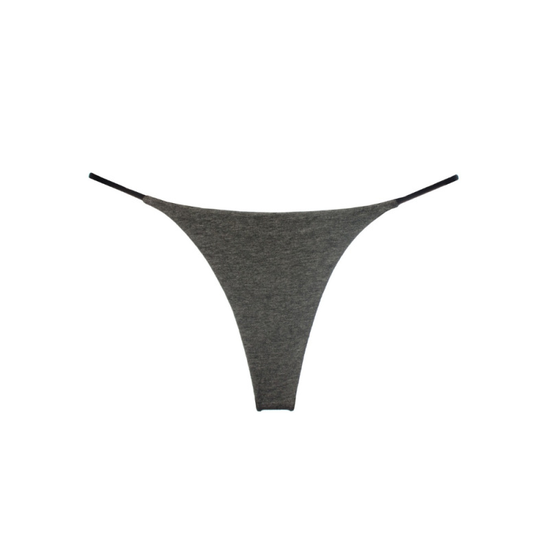 Nevenka Two-layer Thin Strap Sexy Thong Low-waist Double-layer Bikini Cotton Ladies Panties