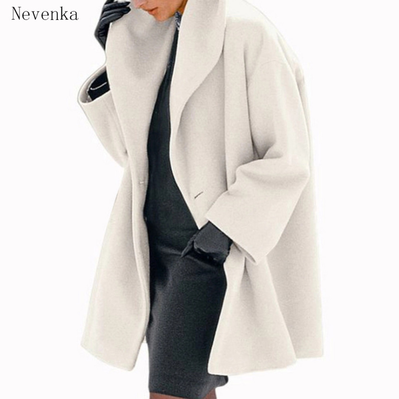 Nevenka Warm and Fashionable Multicolor Shawl Collar Coat for Women Female Casual Coat