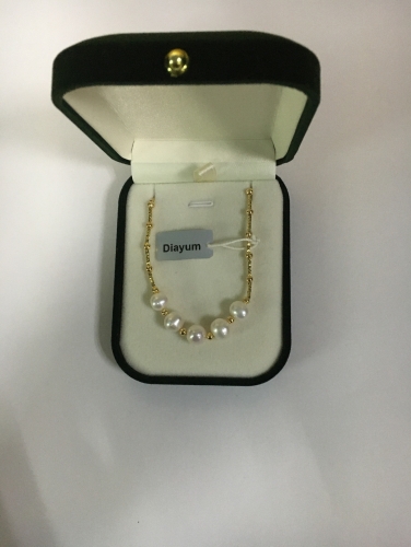 Diayum 2020 Women Casual Bracelet Jewelry 14k Pure White Jewelry for Female