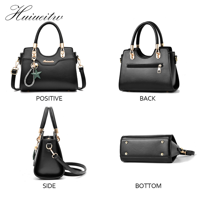 Huiueitw handbags Fashion Women Handbags Tassel PU Leather Totes Bag Crossbody Bag Shoulder Bag Lady Simple Style Hand Bags