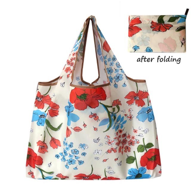 Nevenka Portable Foldable Supermarket Shopping Bag Large-capacity Bag Cloth Bag Shopping Cloth Bag Portable Storage Bag