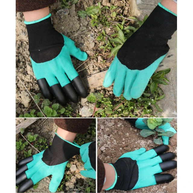 Nevenka gardening gloves with Claws,  Garden Gloves Waterproof and Breathable Working Gloves for Digging and Planting