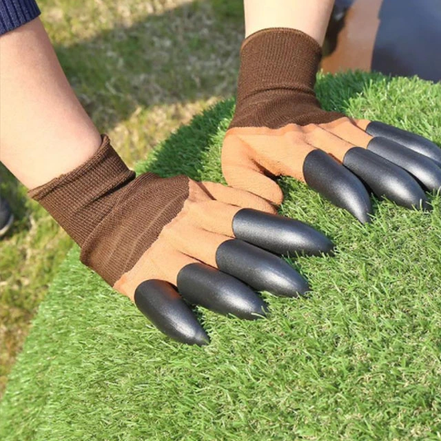 Nevenka gardening gloves with Claws,  Garden Gloves Waterproof and Breathable Working Gloves for Digging and Planting