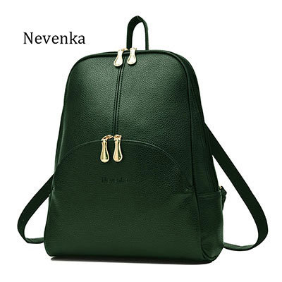 Nevenka Women Backpack Leather Backpacks Softback Bags Brand Name Bag Preppy Style Bag Casual Backpacks Teenagers Backpack Sac