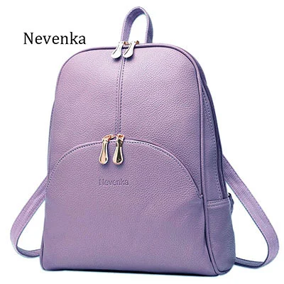 Nevenka Women Backpack Leather Backpacks Softback Bags Brand Name Bag Preppy Style Bag Casual Backpacks Teenagers Backpack Sac