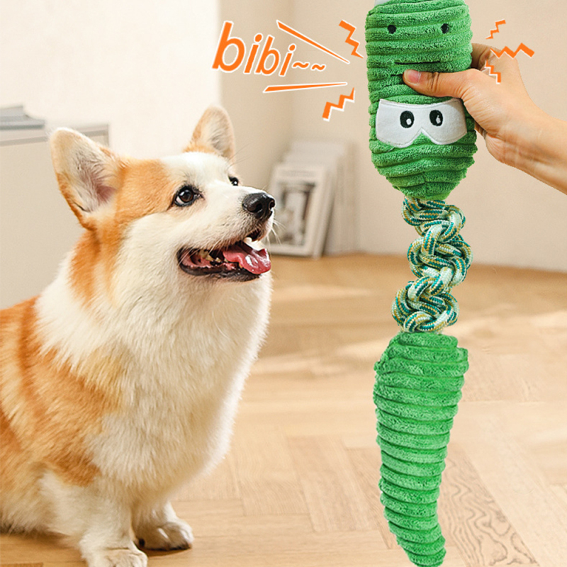 Dog Plush Toy, Interactive Squeaky Dog Toys, Soft Plush Pet Toy, Crocodile Toys for Puppy, Tough Chew Toys, Durable Dog Training Toys for Small and Medium Dogs