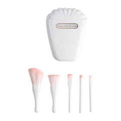 Portable Makeup Brush Set Shell Brush Five Piece Beauty Brush Powder Brush Eye Shadow Brush Full Set Beauty Tools