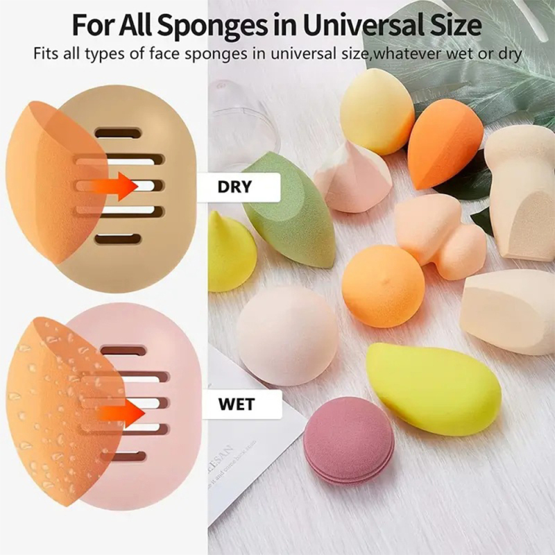 Silicone Macarone Beauty Egg Storage Case Storage Device Powder puff Storage Box Reusable