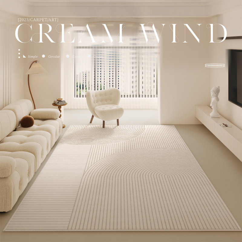 modern soft abstract used look for living room/bedroom/dining room, medium size pile carpet floor mat