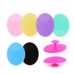 Facial Cleansing Brush Silicone Face Massager Brush Face Scrub Pads for Exfoliating, Anti-Aging Skin Cleanser and Deep Exfoliator Makeup Tool for All Skin Types (4PCS Color Random)
