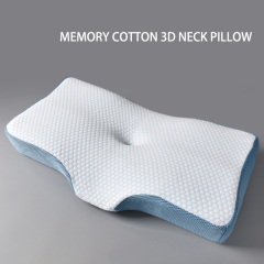 Cervical Contour Memory Foam Pillow for Neck Pain Orthopedic Neck Pillow for Shoulder Pain Ergonomic Head Neck Support Pillow for Sleepers with Removable Cover