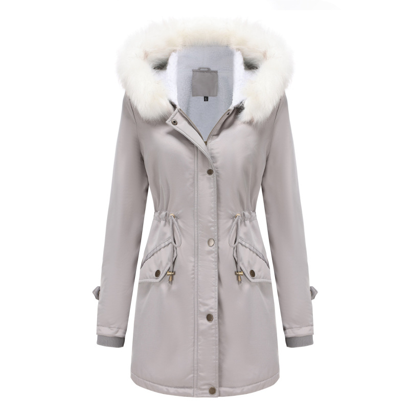 Women's Winter Coat  Hooded Puffer Coat Water repellent Quilted Winter Jacket with Removable Hood