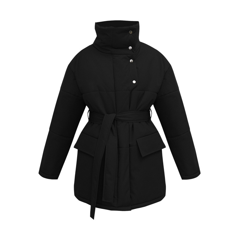 Women's Casual Cotton Jacket Outdoor Lightweight Coat Ladies Classic Jacket Windproof Warm Jacket