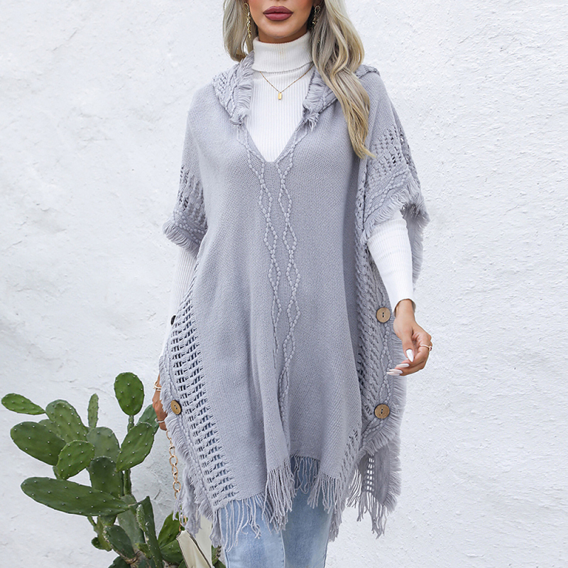 Women Sweater Sweatshirt Knitted Long Sleeve Deep V-Neck Wrap Front Plain Pullover Jumper Blouse