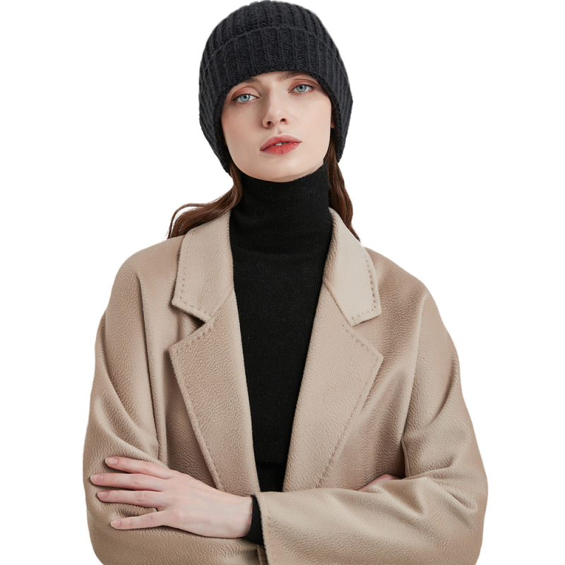 Women Warm Winter Caps Soft, Breathable & Cozy Stretchy Knitted Cuffed Cap