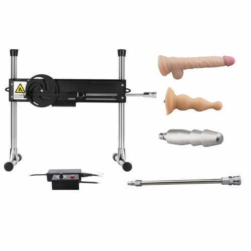 Jesskylove Sex Machine Adjustable With 4 pcs Dildos Vac-U-Lock Attachments For Women